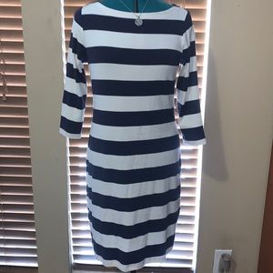 Gap Navy stripe Boatneck dress